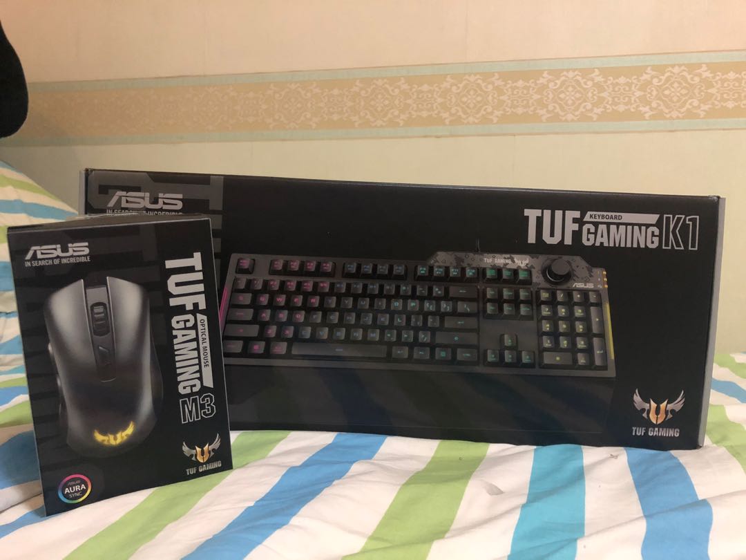 Asus TUF Gaming Keyboard & Mouse Bundle, Computers & Tech, Parts