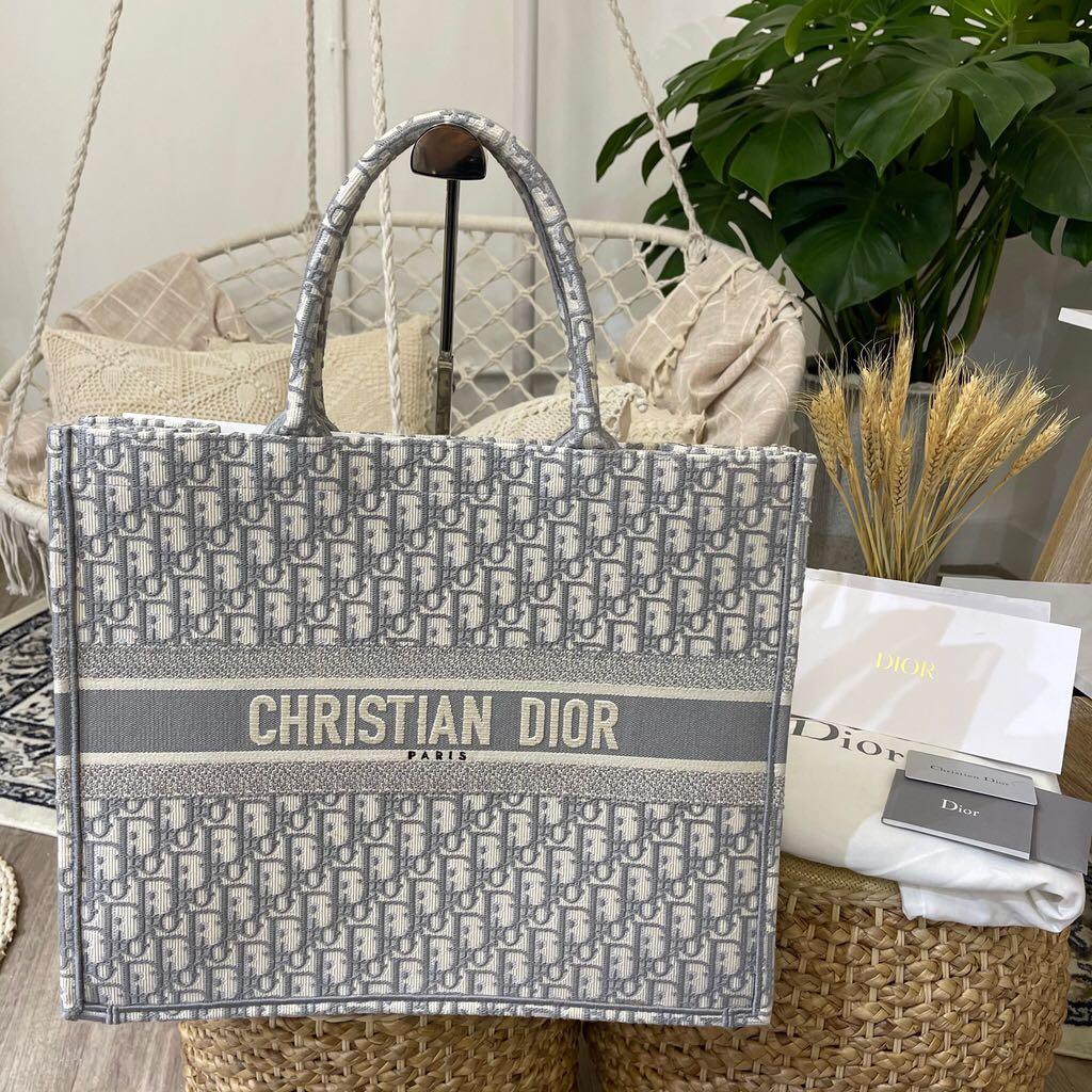 Christian Dior Reverse Toile De Jouy Book Tote Large Bag Canvas Navy  90193764  eBay