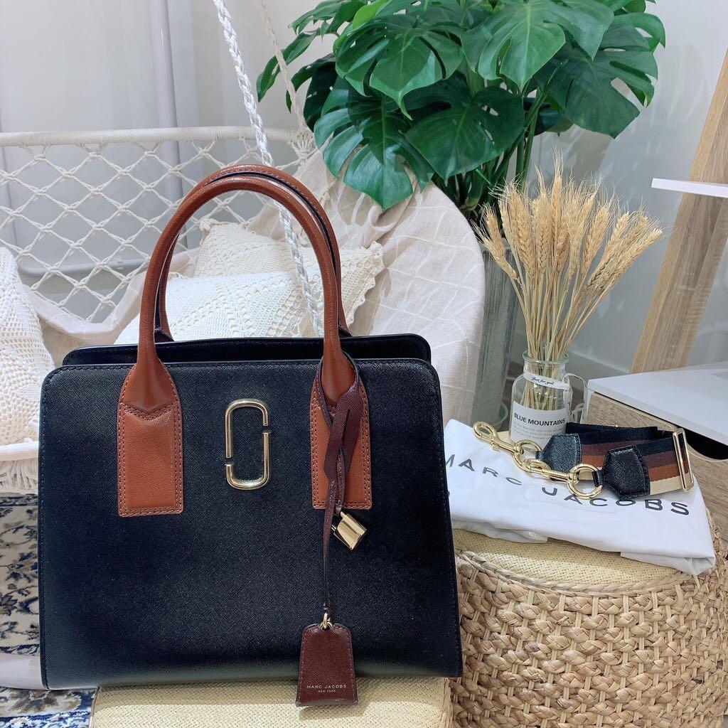 Marc jacobs big shot 2025 saffiano leather tote bag