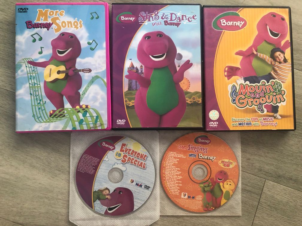 Barney DVDs and singing CD, Hobbies & Toys, Music & Media, CDs