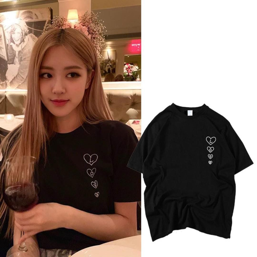Rose sales blackpink shirt