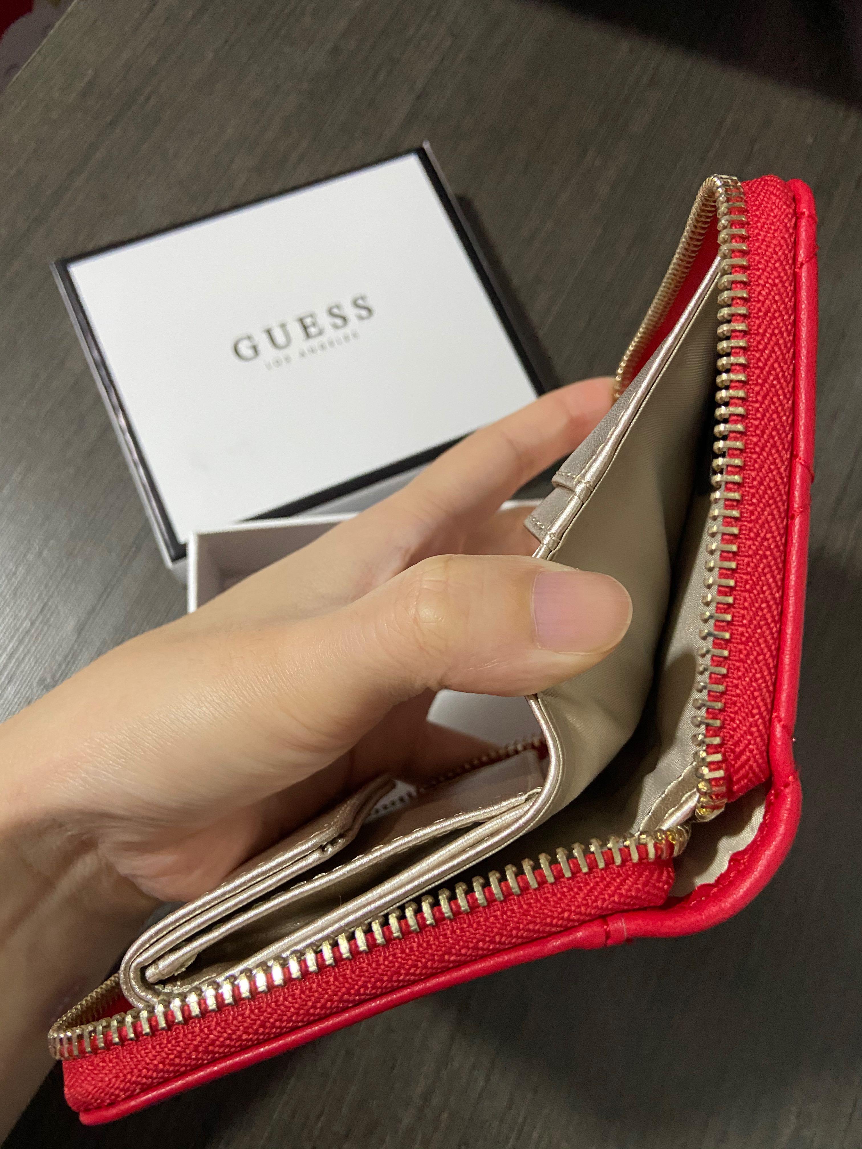 GUESS Red Wallet Authentic Brand New In Box