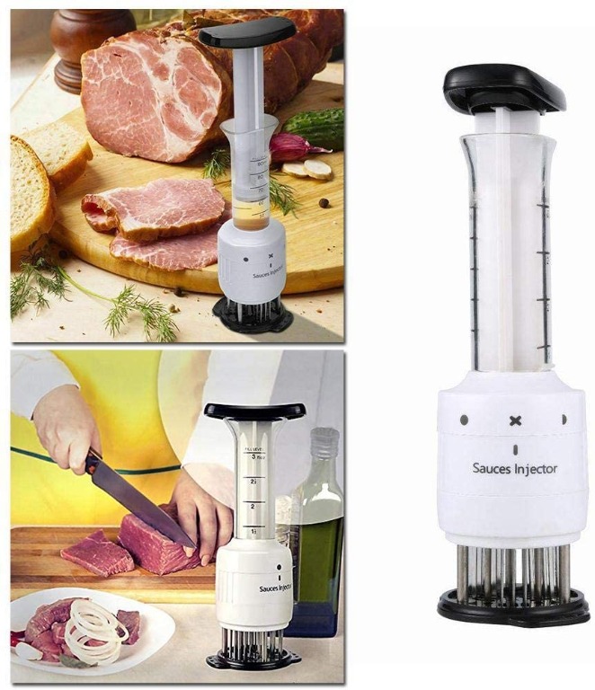 C.E Meat Tenderizer Professional Steak Meat Sauces Injector Needle ...