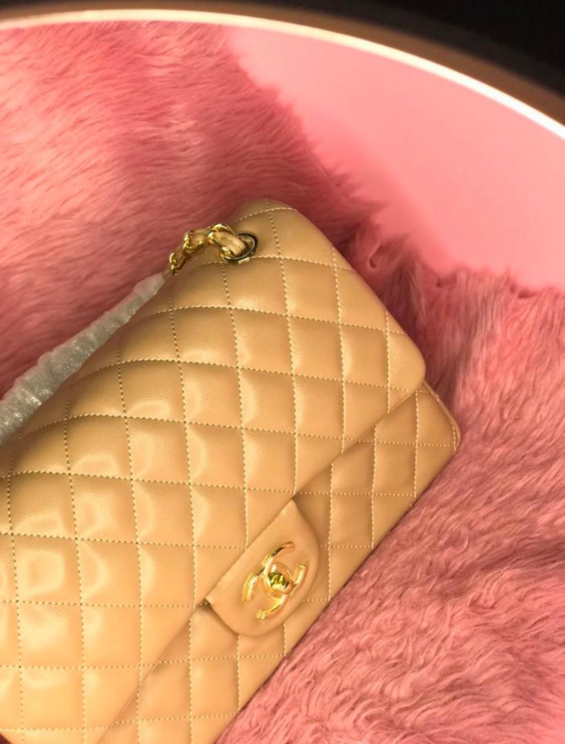 Chanel Apricot Double Flap Sling Bag, Luxury, Bags & Wallets on Carousell