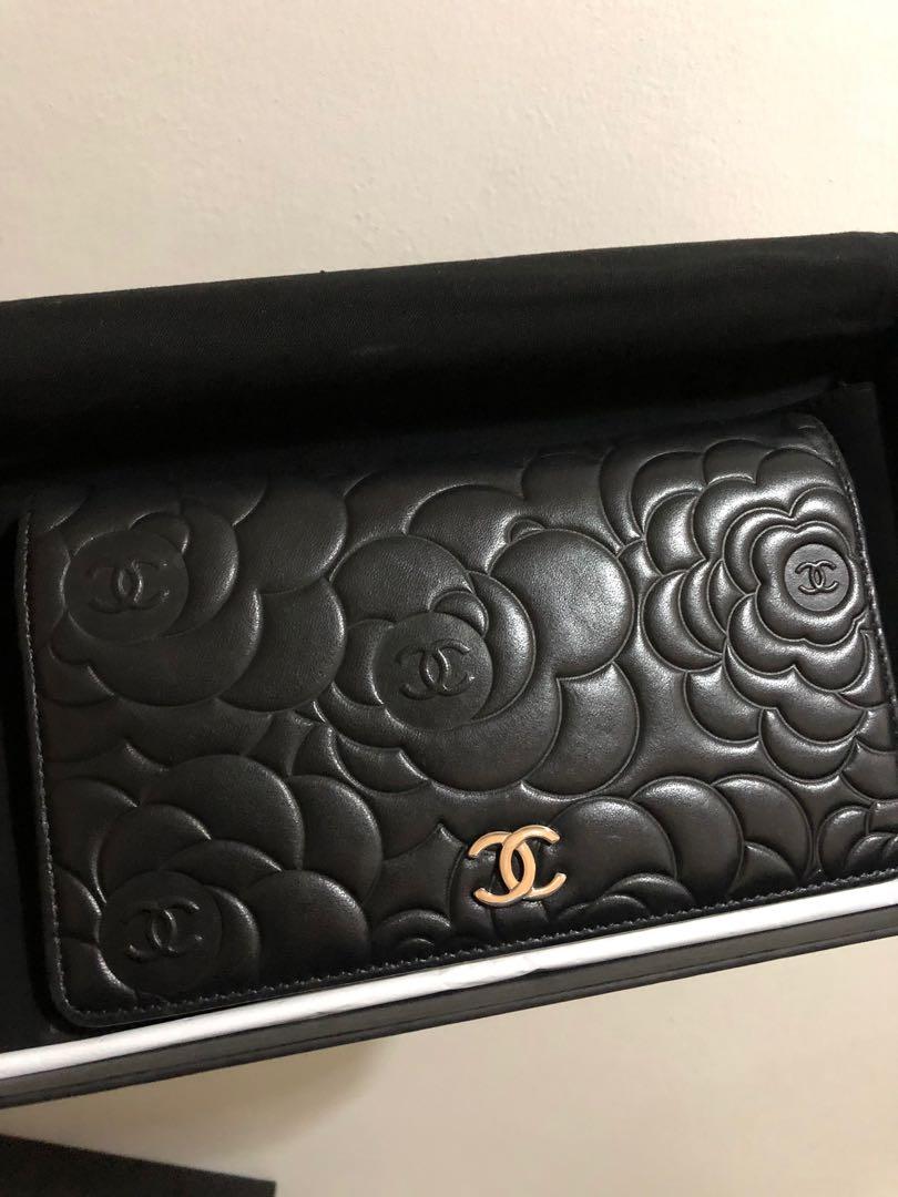 Chanel flower wallet sales