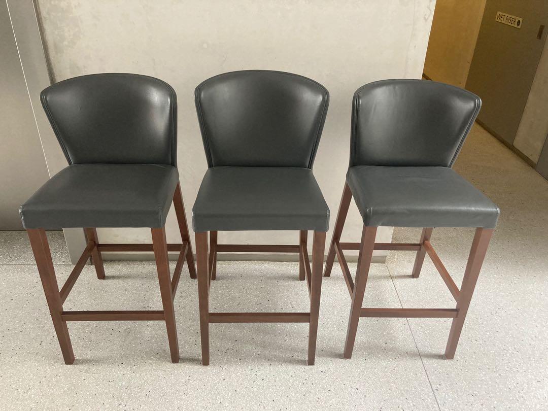 Crate and barrel bar stools leather on sale