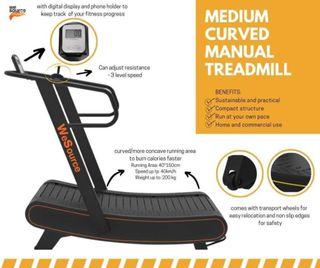 Curved Manual Treadmill - home and gym equipment