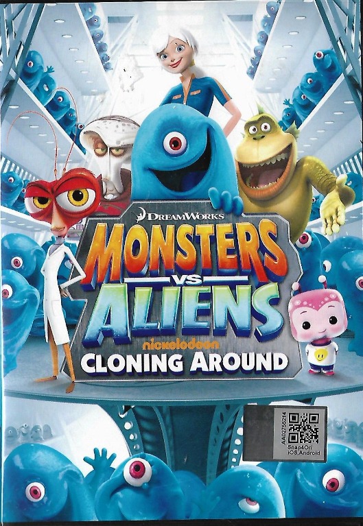 English Animated Movie Monsters vs Aliens Cloning Around DVD