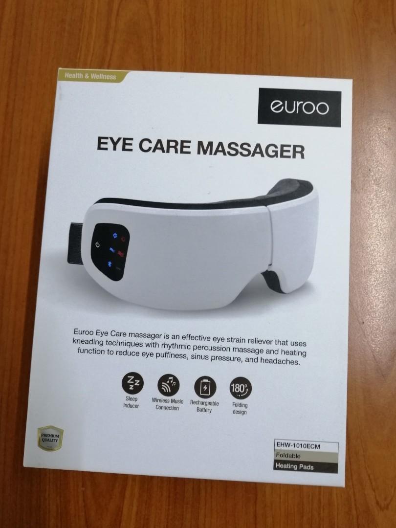 Euroo EHW-1010ECM Eye Massager (Category: Massage Devices) located in Quezon City. Submitted by you-need-to-hear-this (Listing ID 1059213003, Image 3). Description: Euroo EHW-1010ECM Eye Massager Srp 5,499 Features: ✅Powerful heating Massage, relieve eye strain. ✅Eye massage adopts kneading, trigger point therapy, oscillating pressure, and rhythmic percussion massaging. ✅Foldable for easy storage ✅Built-in speaker. ✅Wireless Connectivity ✅Recharg