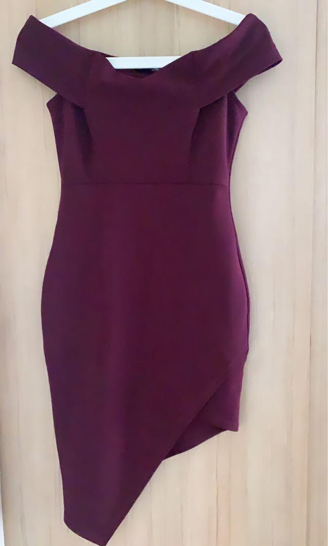 Fashion nova plum dress deals