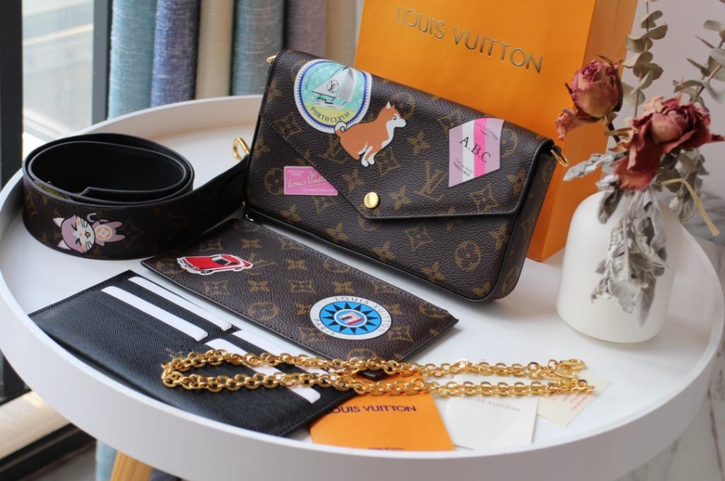 Gorgeous Louis Vuitton Essentials. The felicie pochette and card holde