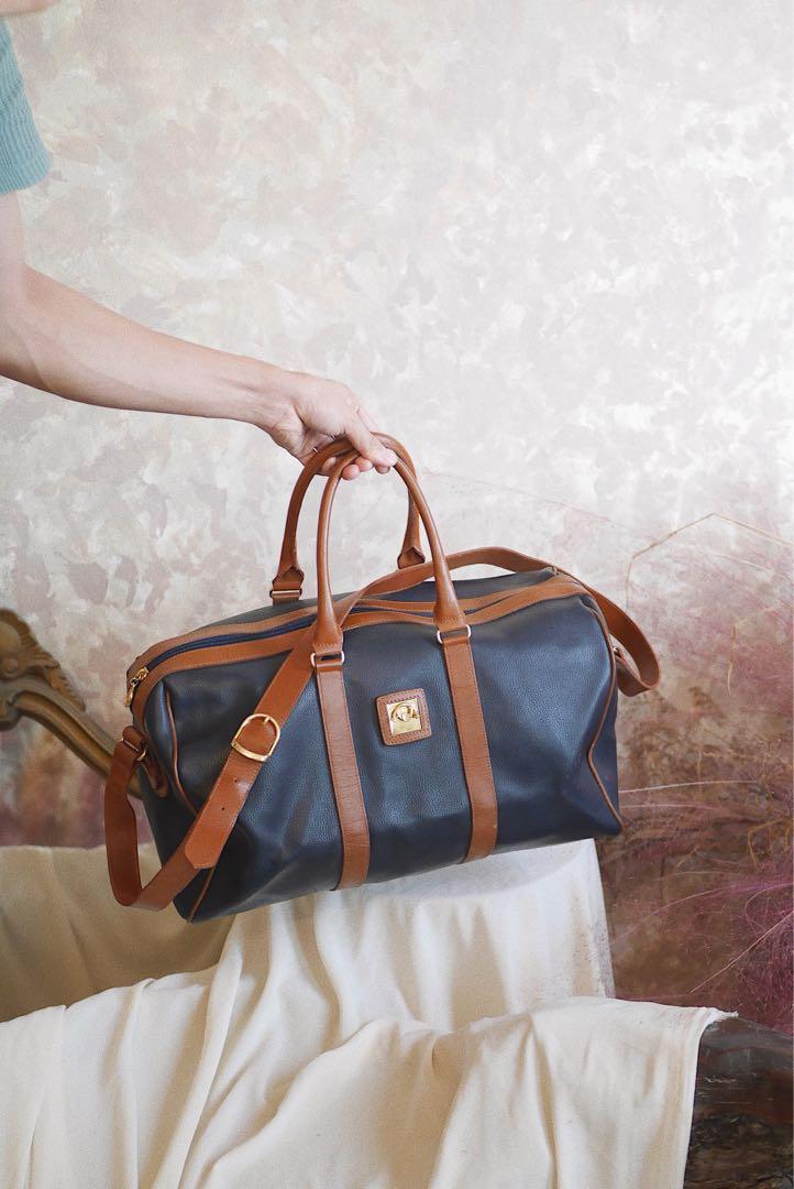 Flavi Vismano italy leather boston bag, Women's Fashion, Bags 