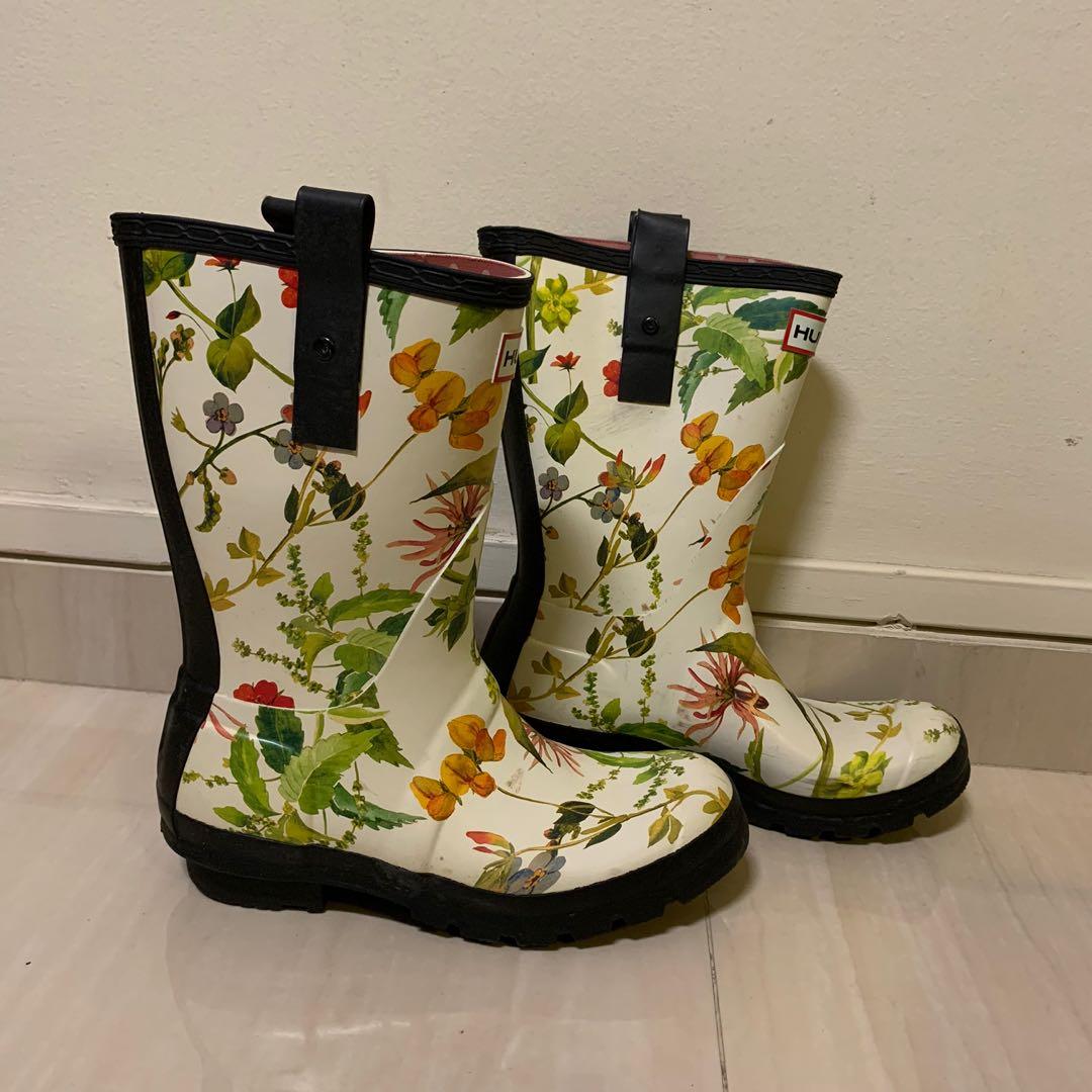 Floral hunter boots clearance