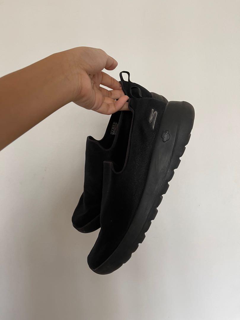 full black shoes skechers