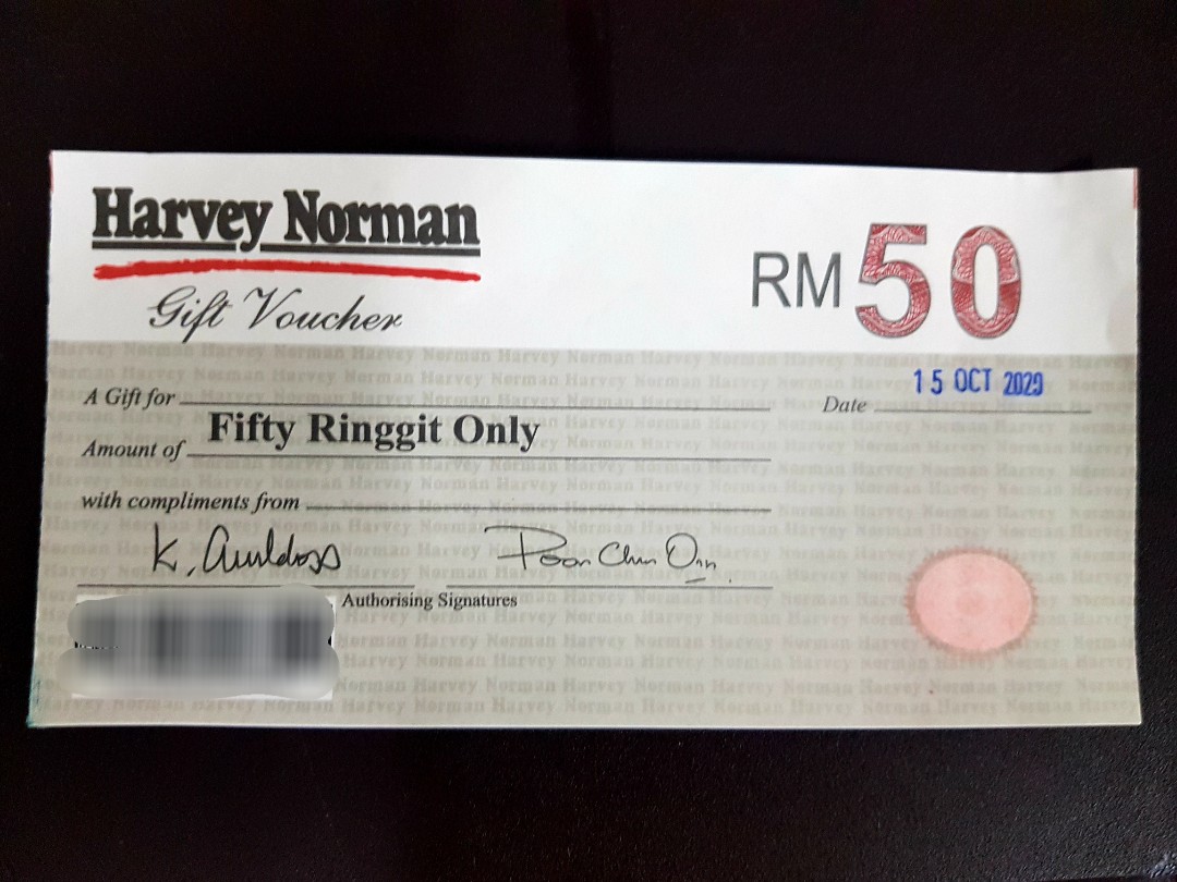 HARVEY NORMAN GIFT VOUCHER, Tickets & Vouchers, Vouchers on ...