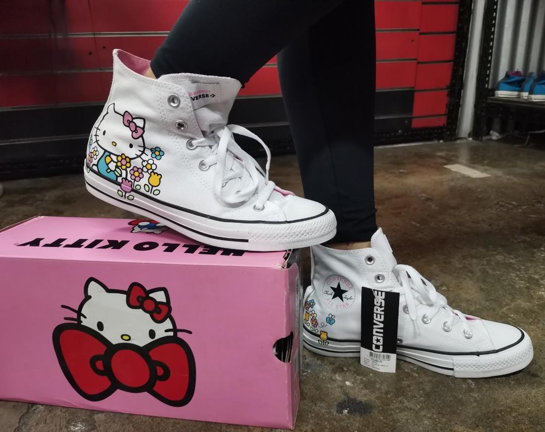Converse hello online kitty high tops