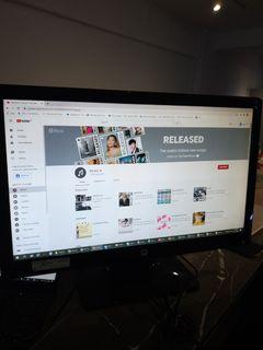 HP 23" monitor , good condition