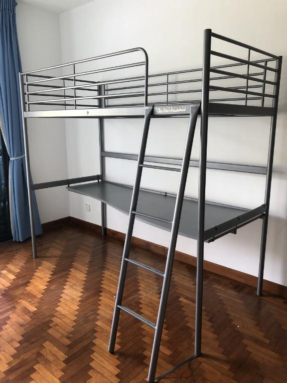 IKEA Svarta Loft bed , Furniture & Home Living, Furniture, Bed Frames