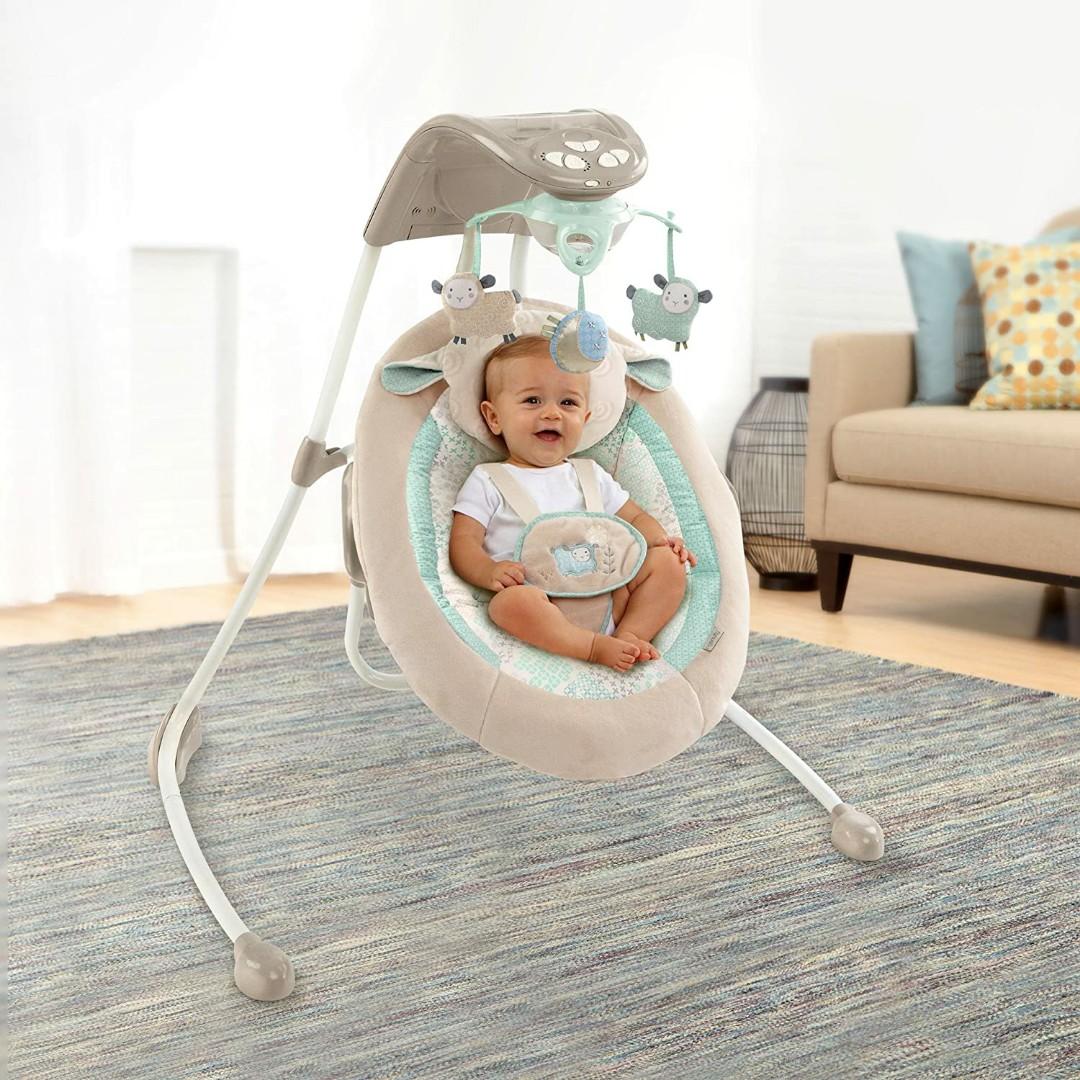 Ingenuity inlighten cradling swing lullaby lamb 2025