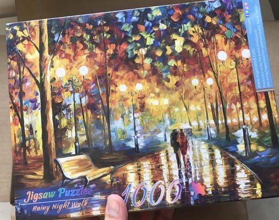 Romantic Rainy Night Jigsaw Puzzles Toys MY BIBY Wood Wooden Jigsaw Puzzles 1000 Pieces for Adults 