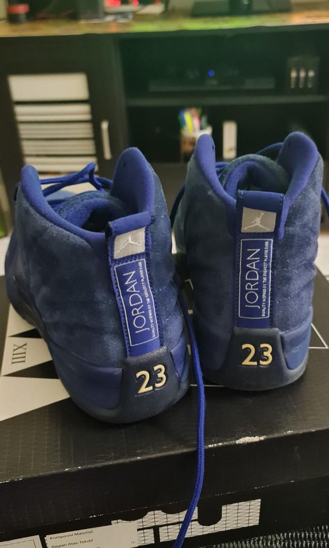 Jordan 12 Retro Deep Royal Blue Original Men S Fashion Footwear Sneakers On Carousell