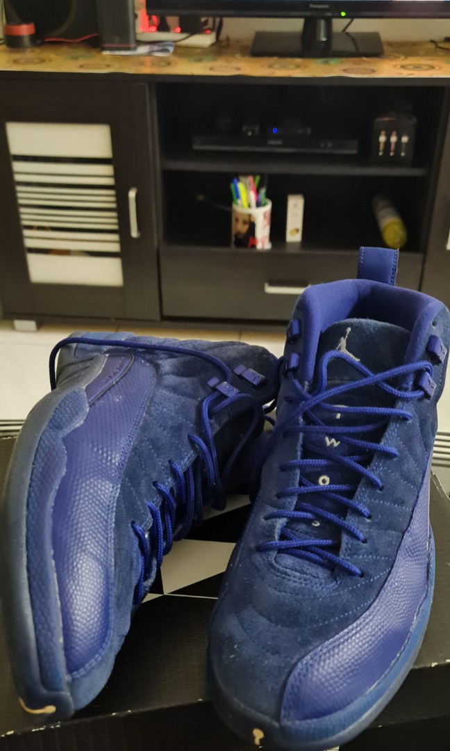 Jordan 12 Retro Deep Royal Blue Original Men S Fashion Footwear Sneakers On Carousell