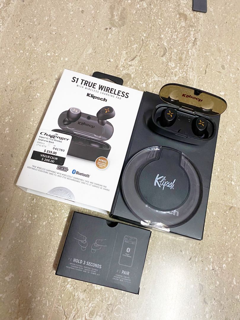 klipsch s1 true wireless black