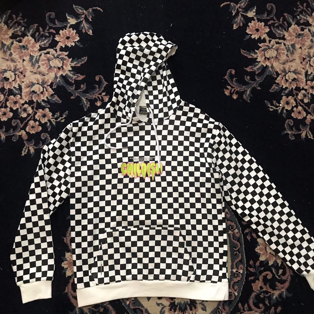 Tgf checkered childish hoodie hot sale
