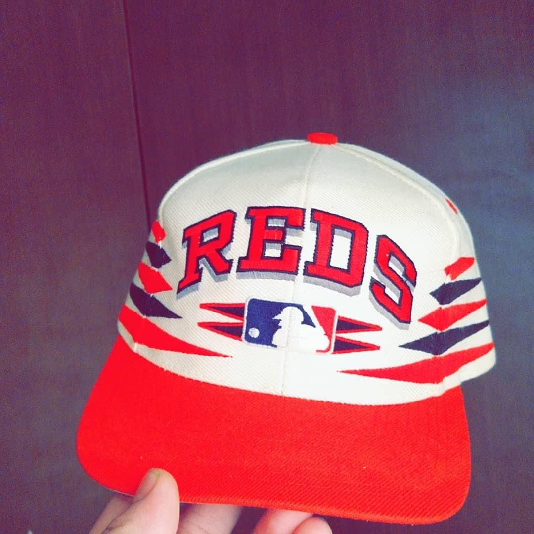 Vintage MLB Cincinnati Reds Snapback Hat 80s 90s American Needle