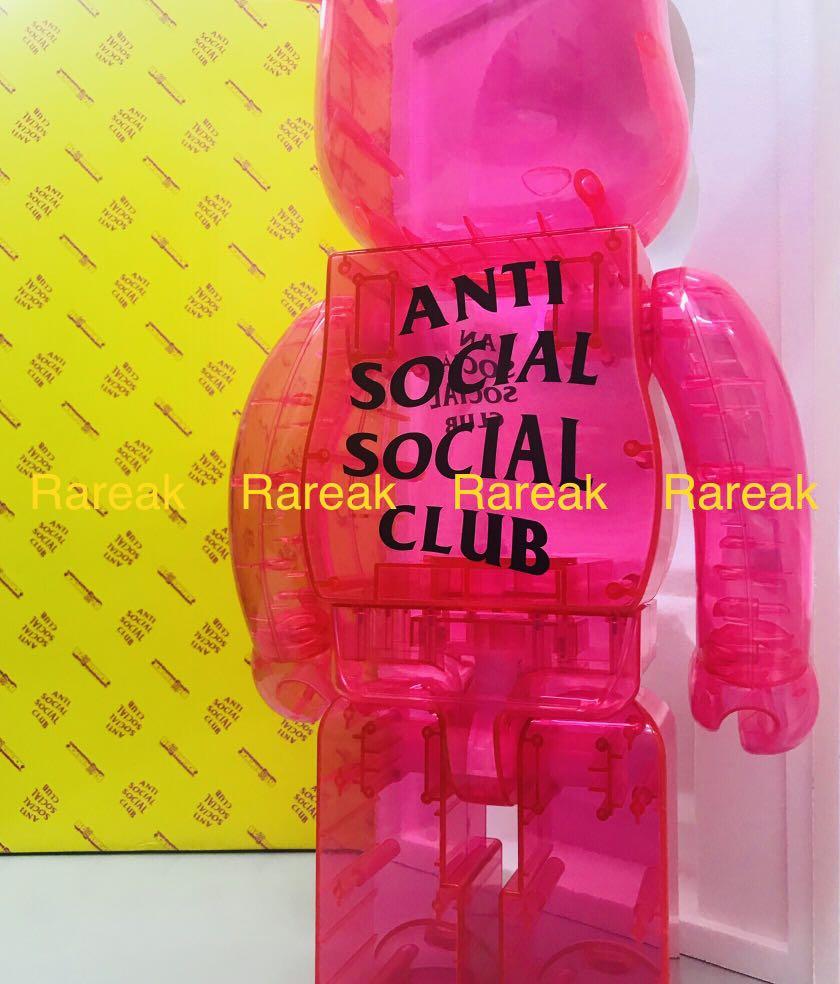 Medicom Bearbrick 2020 Anti Social Social Club ASSC 1000% Jelly