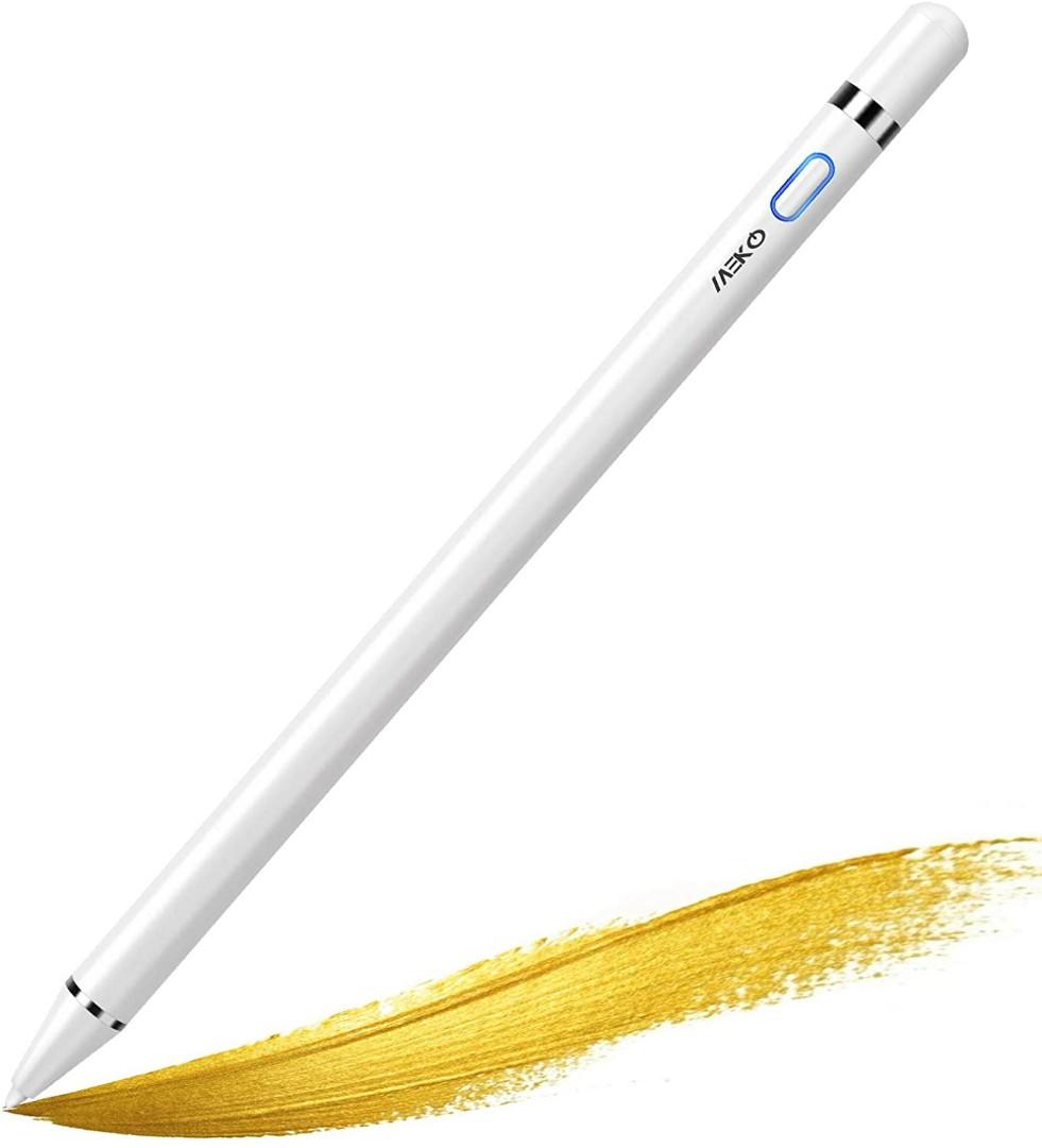 Meko Upgraded Fine Tip Stylus Pen For Ipad With Palm Rejection Compatible For Ipad Pro 11 1 2nd Gen Ipad Pro 12 9 3 4rd Gen Ipad 6 7th Gen Air 3rd Gen Mini 5th Gen Rechargeable Digital Pencil Mobile The fine point stylus comes with 3 rubber tips which makes it easily replaceable when damaged and saves you from damaging. carousell