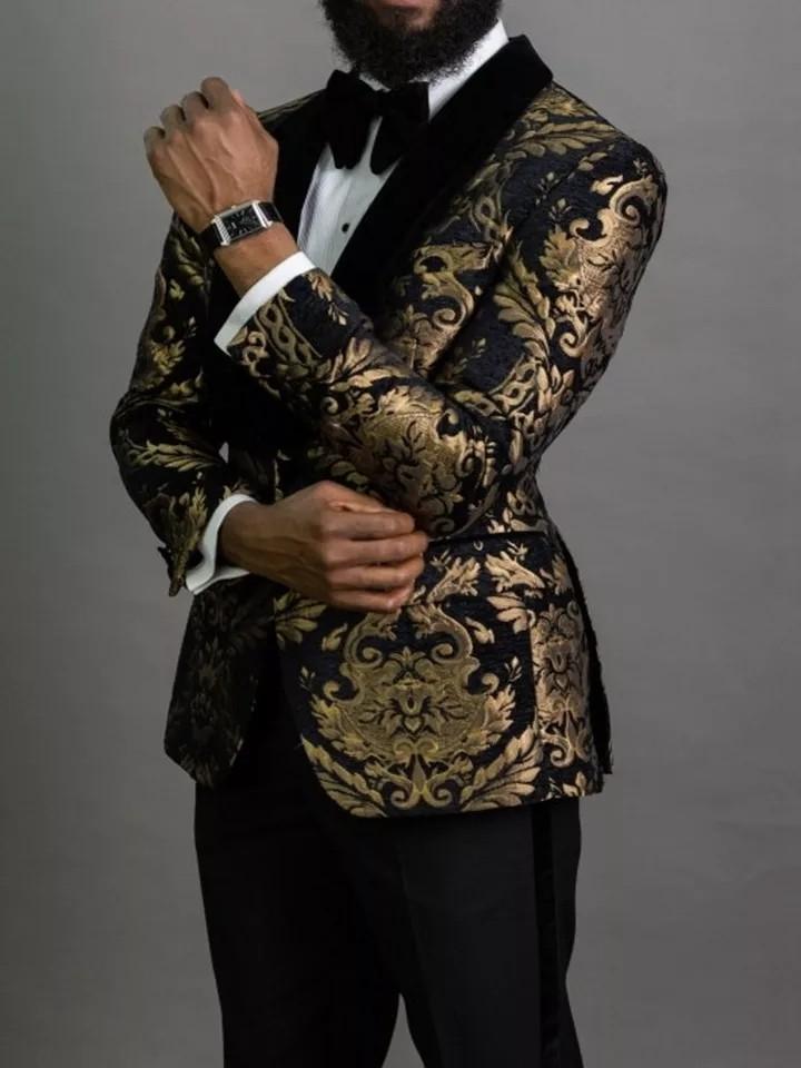 Red black on sale and gold tuxedo