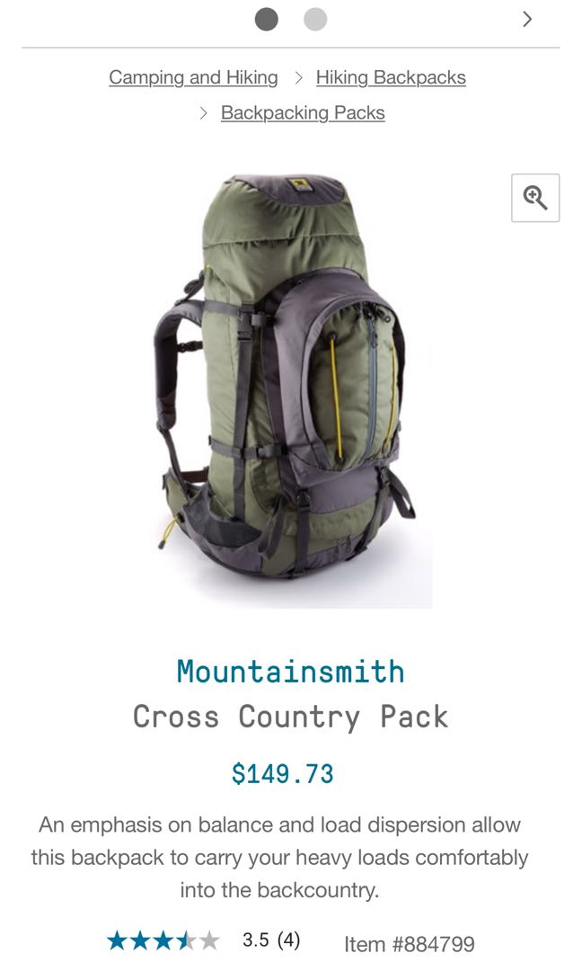 mountainsmith cross country 3.0