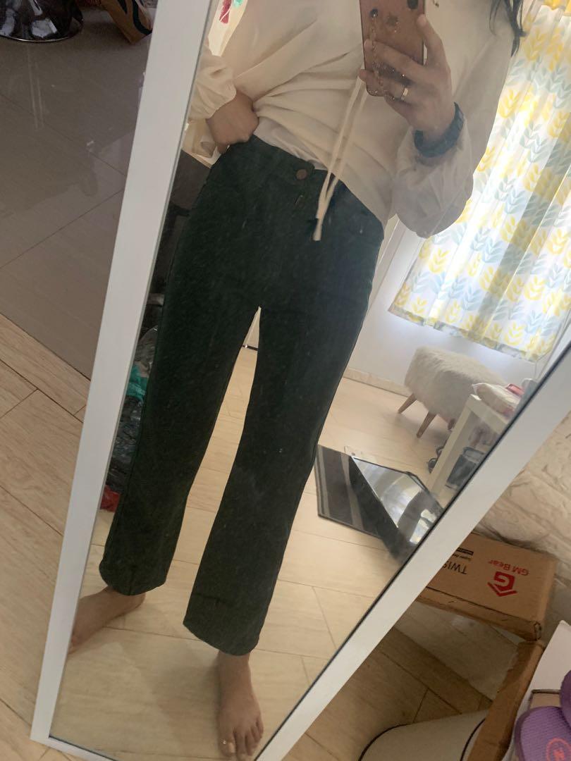New) Jiniso high waist jeans, Fesyen 