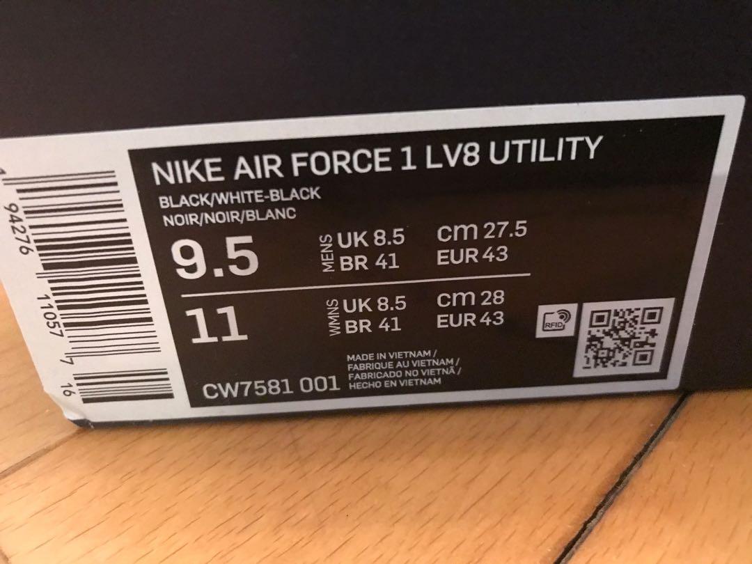 Nike Air Force 1 Lv 8 Utility NEW, 男裝, 鞋, 波鞋- Carousell