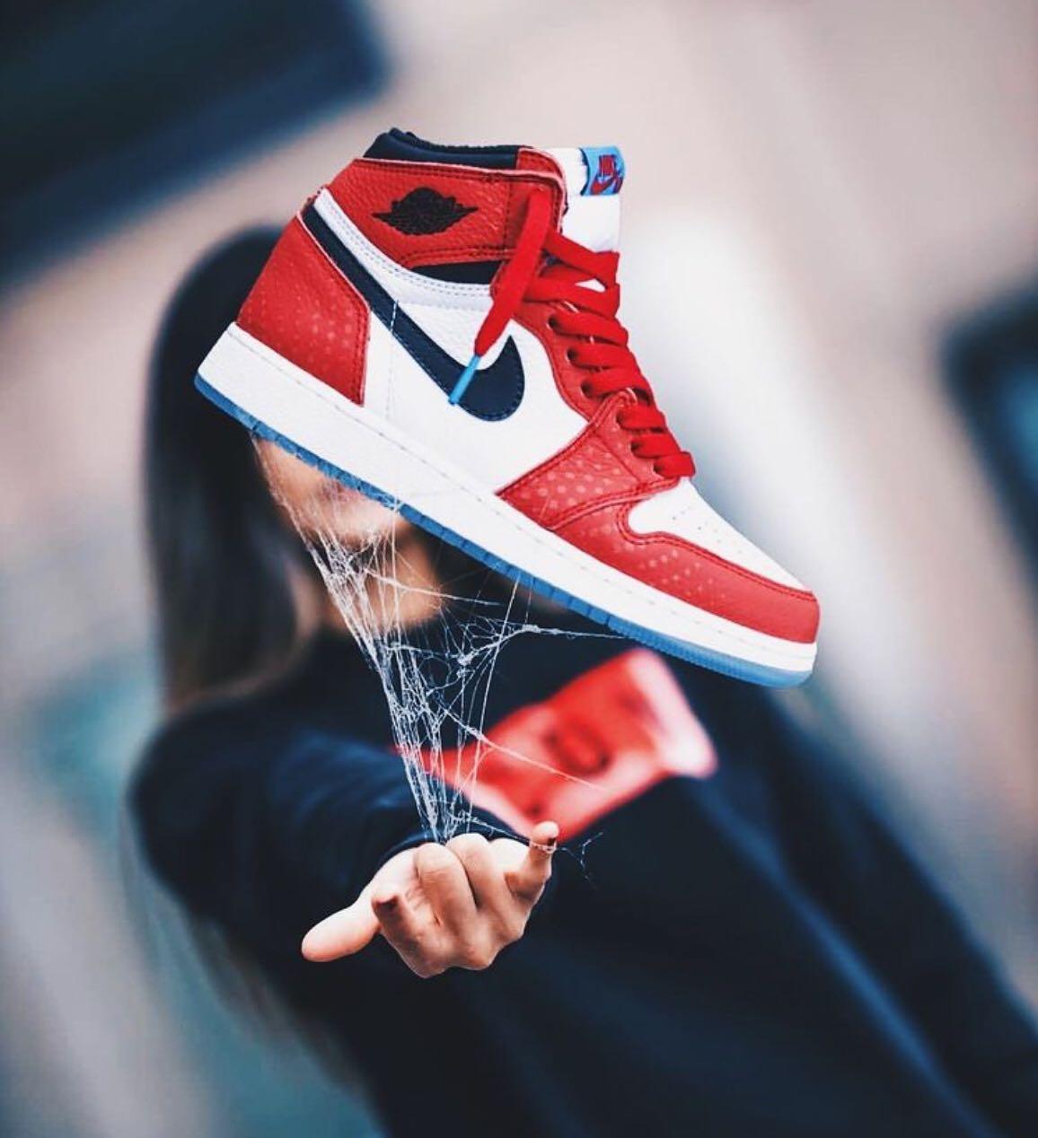 jordan retro 1 high og spider man