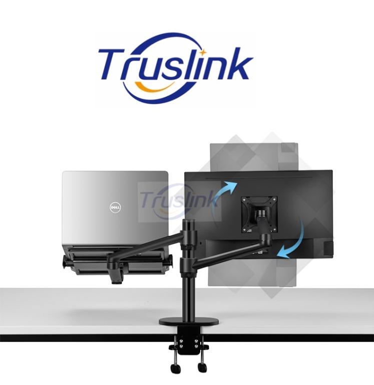 Ol-2 Aluminum Height Adjust 17-32 Inch Dual Screen Monitor Holder