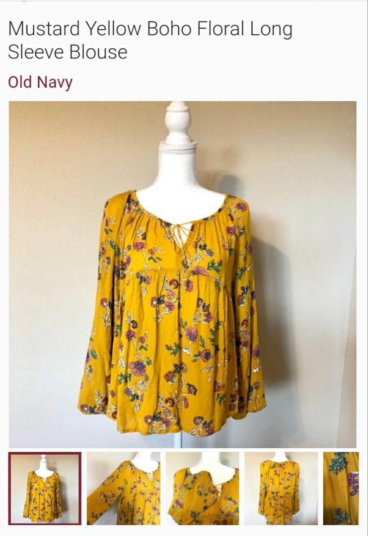 Old navy yellow blouse 2025