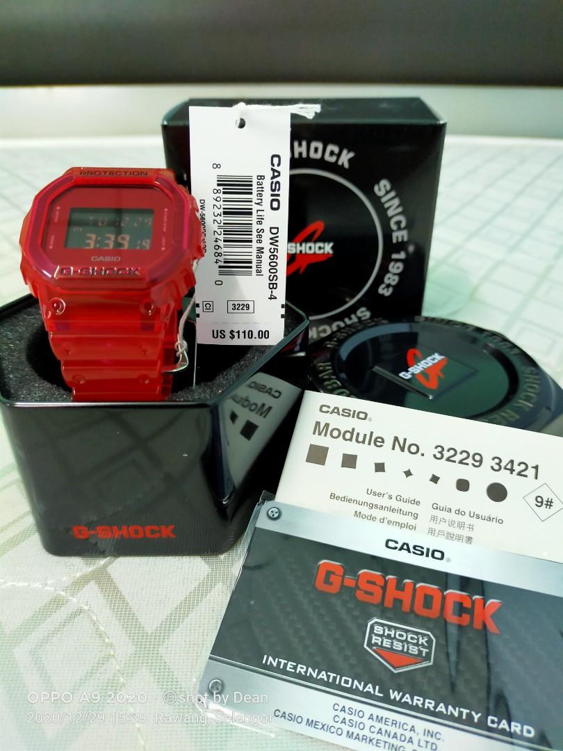 G shock outlet petak merah