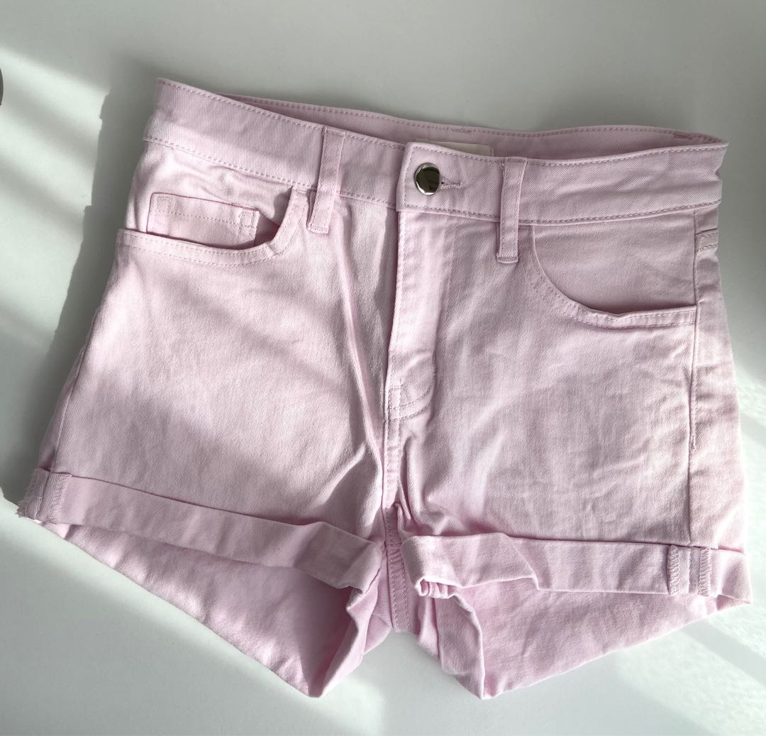Pastel Pink Shorts, Babies & Kids, Babies & Kids Fashion on Carousell