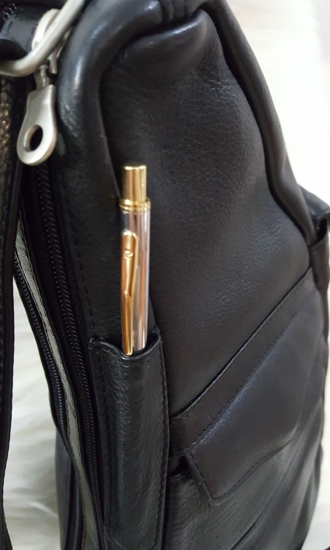 Paul and taylor leather sales backpack purse