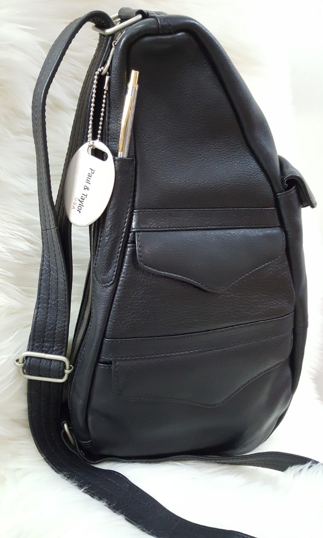 Paul and taylor leather backpack purse clearance