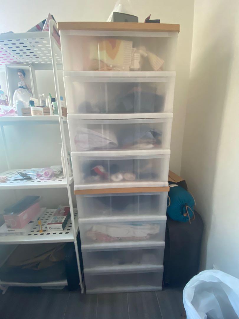 Plastic Drawers, 傢俬＆家居, 傢俬, 書櫃、櫃子及架 Carousell