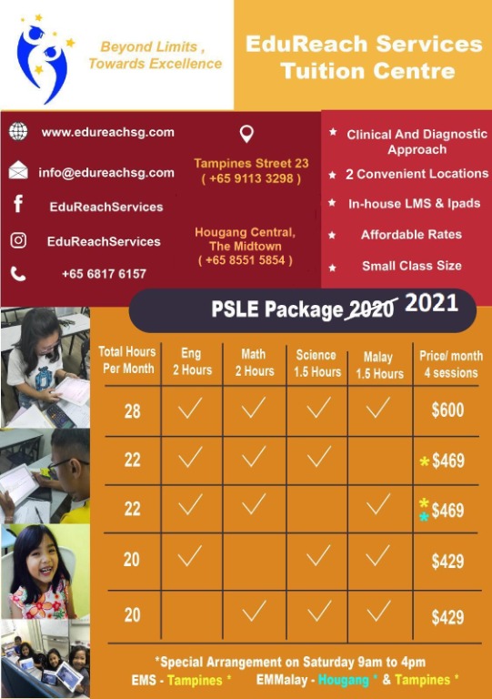 PSLE TuitionPSLE Class TuitionCrash CoursePSLE LessonPSLE Revision