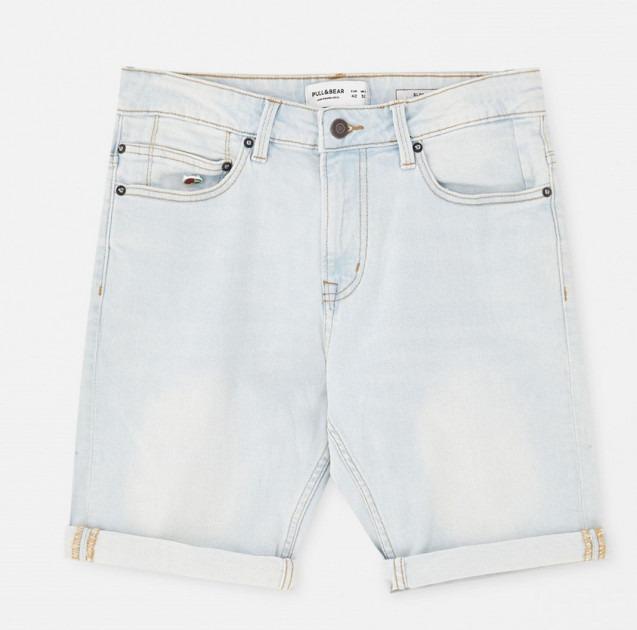 Pull on denim bermuda shorts discount
