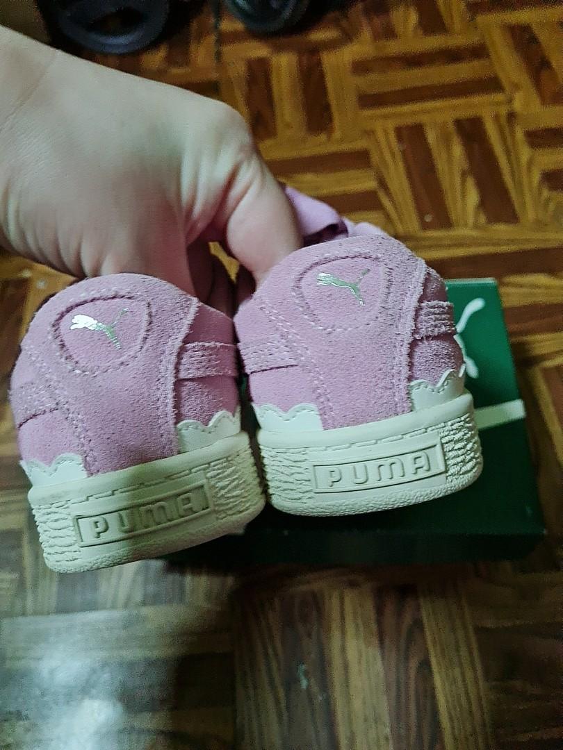 Puma Cali pale pink size 39 available and Puma Kids Suede heart Orchid whisper white size UK 13 Sold Women s Fashion Footwear Sneakers on Carousell