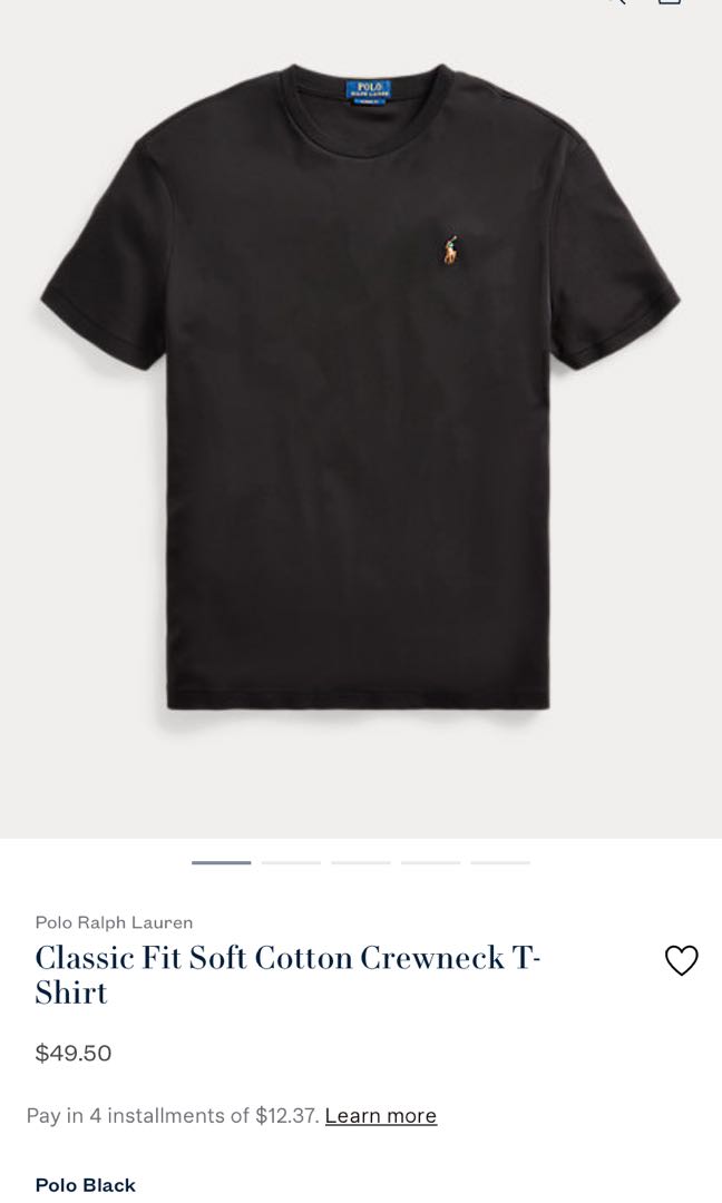 Ralph lauren classic fit crew neck t shirt clearance