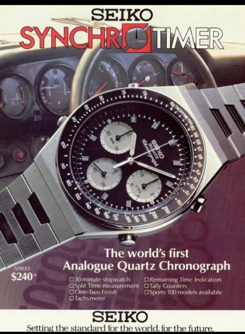 Rare Seiko Synchrotimer 7A28-703B JDM!, Luxury, Watches on Carousell