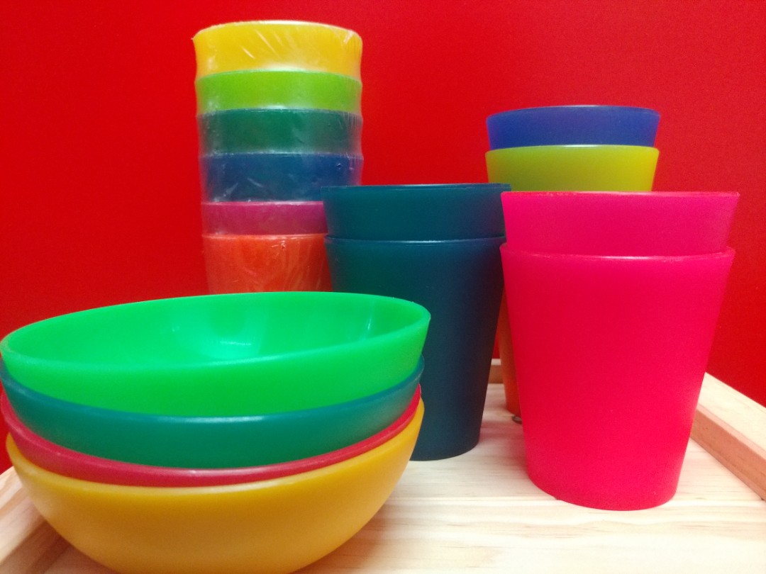 Retro Plastic cups & bowls, Babies & Kids, Nursing & Feeding, Weaning