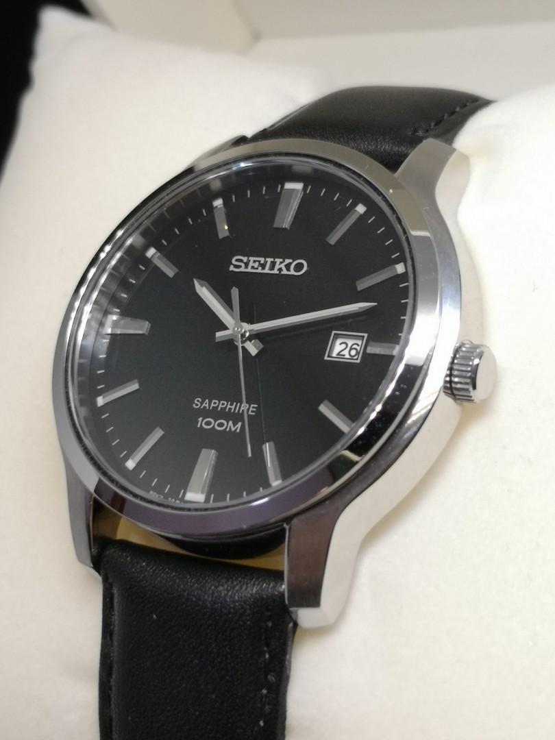Seiko Neo Classic Quartz Sapphire 100M SGEH41P1 Men's Watch, Men's Fashion,  Watches & Accessories, Watches on Carousell